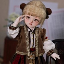 Resin 1/6 BJD Doll SD Ball Joint Doll Girl Camellia Bare Doll Handmade Gift Toy