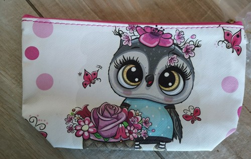 Borsa porta trucchi gufo