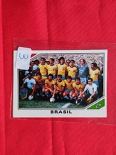 Figurina New Sticker PANINI MEXICO 86 1986 #239 Team Squadra Brazil