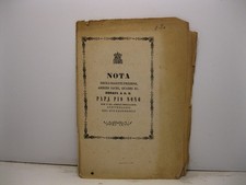 Nota degli oggetti preziosi