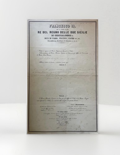 Documento storico originale - ,