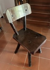 Set quattro sedie rustiche legno