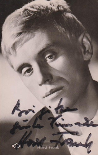 Horst frank autografo - frank,
