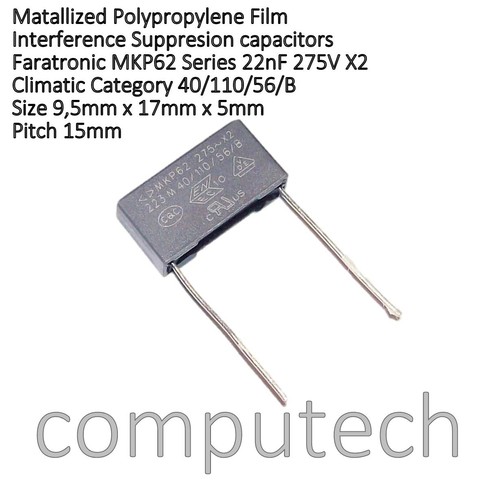 22nf 275 vac - 275, condensatore