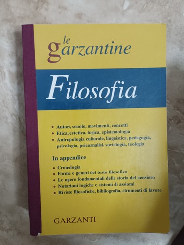 Garzantine filosofia - garzantine,
