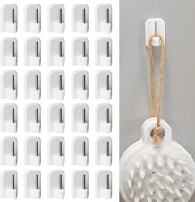 30 Ganci per Tende Finestra in PVC, Gancetti Adesivi per Tende Senza Trapano, Ga