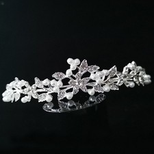 Diadema fascia capelli con fascia capelli in cristallo perle sposa per matrimoni