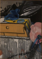 Olio su tela 50x70 Alessandro Paterno' opera con autentica e cornice 