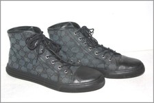 GUCCI Baskets Hautes GG Toile