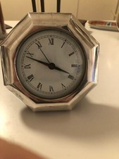  argento orologio da tavolo -