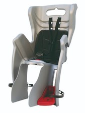 Seggiolino bici posteriore Bellelli Little Duck attacco telaio argento/nero