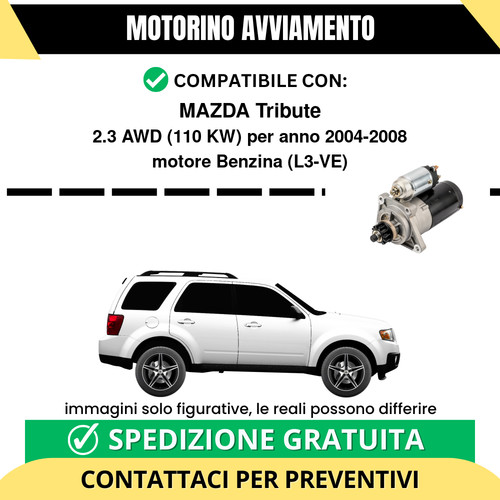 Motorino avviamento mazda - avviamento,