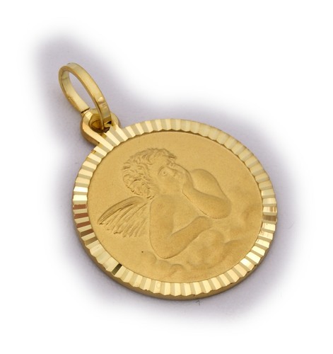 333 oro ciondolo angelo - oro,