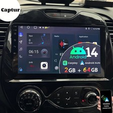 Per Renault Kaptur Captur 13-19 Android14 autoradio stereo GPS carplay 2+64G