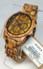 OROLOGIO UOMO CRONOGRAFO LEGNO