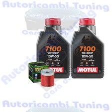 Kit Tagliando Olio Motul 7100 10W50 + Filtro Per Hyosung GT250 Comet 2009>2015