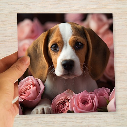 Beagle birthday card - beagle,