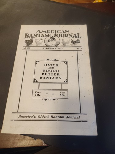 American bantam journal volume - american,