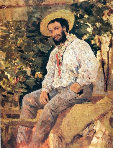 Dipinto olio uomo - , ritratto