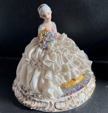 Antica bambola vestito pizzo