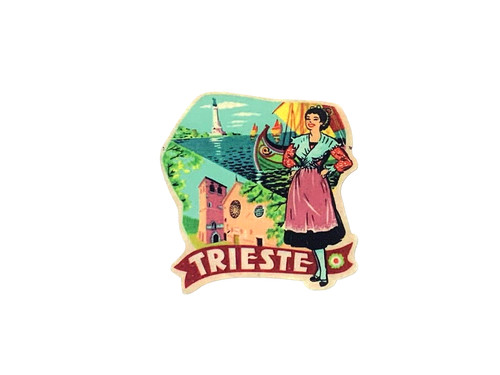 Adesivo viaggio trieste - adesivo,