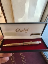 Penna a sfera/Ballpoint Columbus 4 colori Gold Plated vintage full set