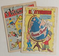 VITTORIOSO giornale n.15 e 22 Jacovitti Ed. Ave 1955  !!!!!!!