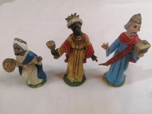 Statue presepe magi italy - re,