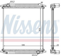 RADIATORE ACQUA MOTORE PER