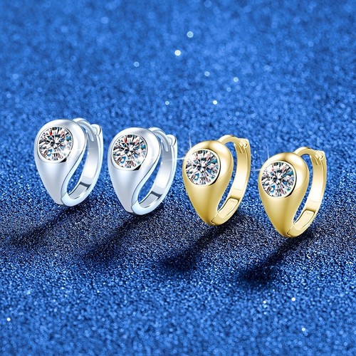 Orecchini cerchio moissanite - cerchio,