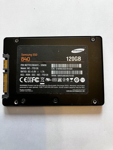 Samsung ssd 840 120 - gb, 2,5"