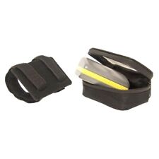 PORTA TELEPASS OJ NERO KIT FISSAGGIO MOTO PEDAGGIO CINGHIA A VELCRO