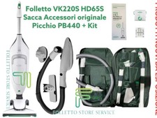 VORWERK FOLLETTO VK 220 S COMPLETO SACCA ACCESSORI PICCHIO PB440S TUBO VK220S