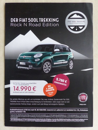 Fiat 500l trekking - trekking, rock