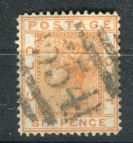 Gold coast sg17 1884 6d - gold,