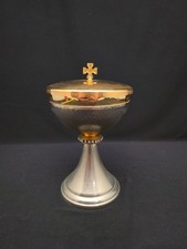 Pisside placcato argento placcato oro