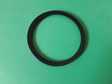 Anello strumentazione grande in metallo nero per Fiat 124 Spider