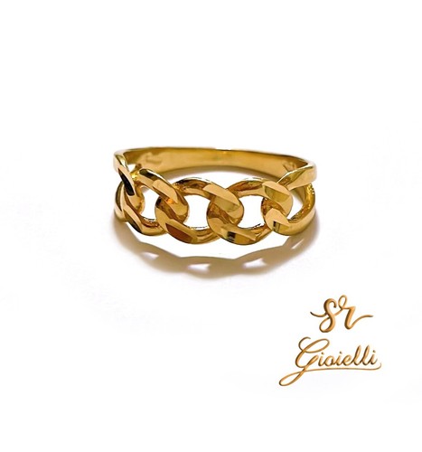 Anello oro giallo groumette - anello,