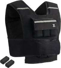 Giubbotto Zavorrato Regolabile 10-20Kg, Gilet Fitness Con Ferro Puro Rimovibili,