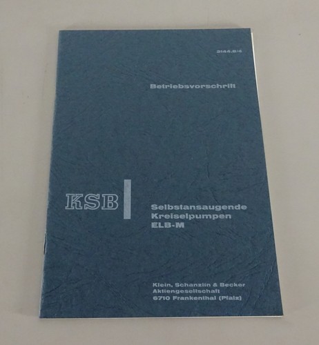 Operating manual ksb - operating,