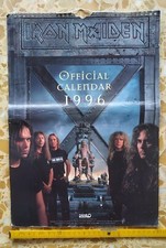 Calendario UK ufficiale IRON MAIDEN 1996 Completo buone condizioni Heavy Metal 