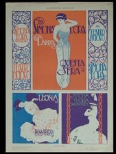 AFFICHES THEATRE ART NOUVEAU