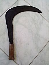  ANTICA GRANDE FALCE IN FERRO ANTICHI ATTREZZI SICILIANI VECCHI MESTIERI RURALI