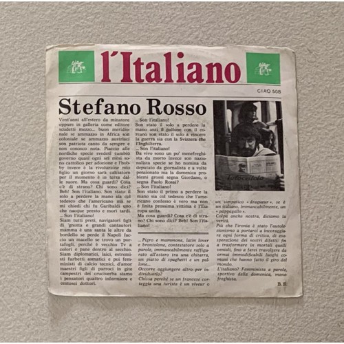 Stefano rosso vinile 45 - rosso,