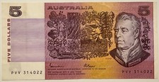 5 DOLLARS COMMONWEALTH OF AUSTRALIA 1 BANCONOTA 5 DOLLARI CARTAMONETA