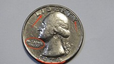 QUARTER DOLLAR ERROR 1974