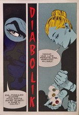 Diabolik postcard Eva Kant