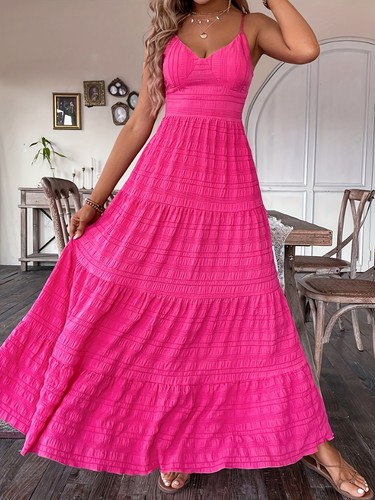 Maxi abito boho 2026 sexy - , con