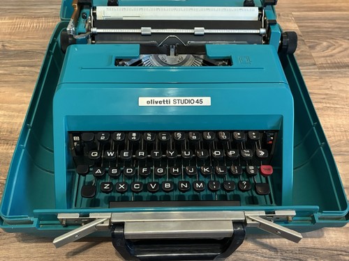 Vintage turquoise olivetti - vintage,