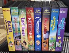 8 VHS I Classici Disney Prima serie (cofanetto grande) Originali